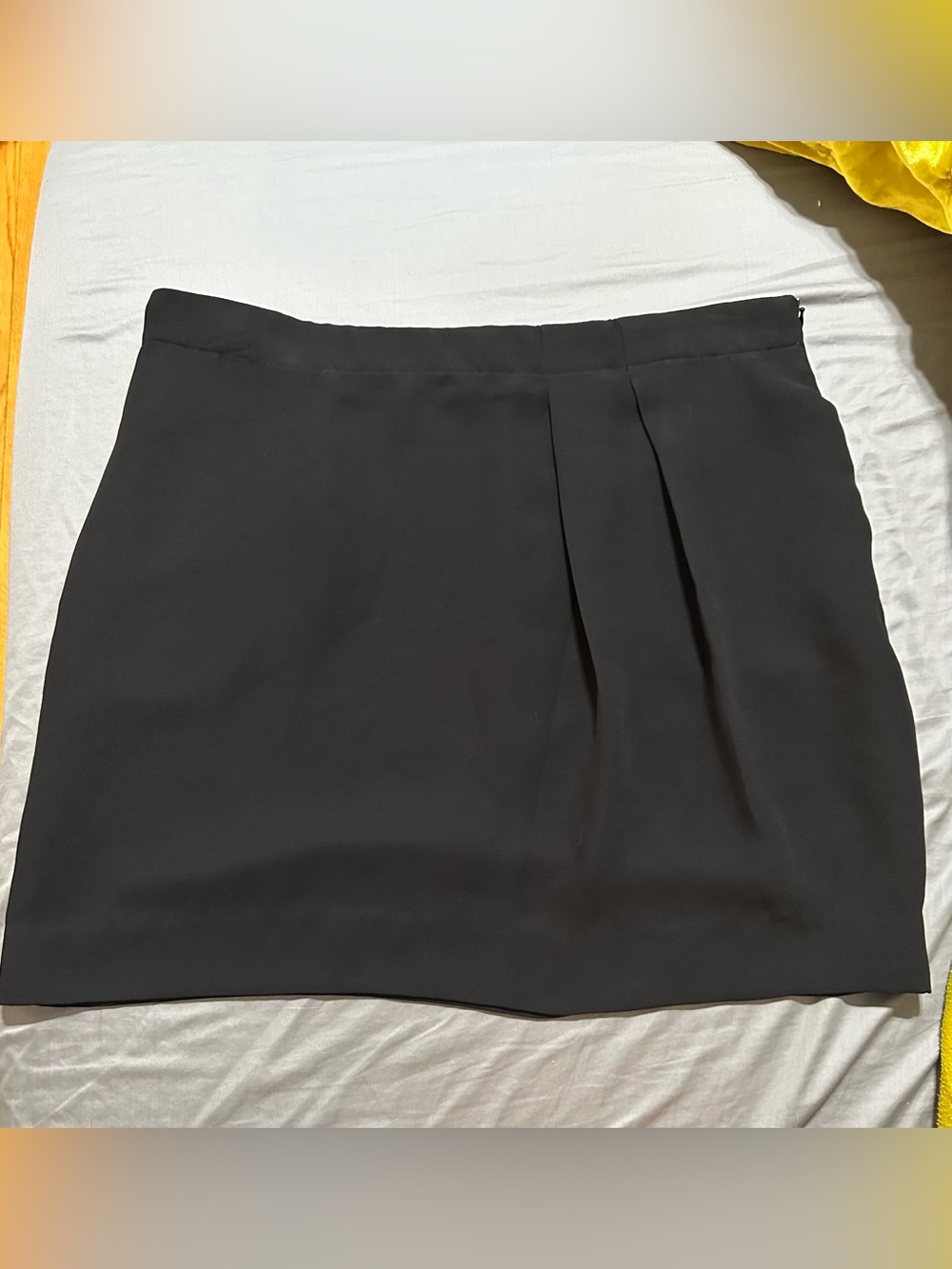 Derek Lam for DesigNation "Rio" Pleated Front Mini Skirt- Black